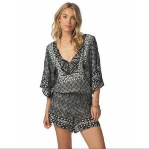 Ripcurl Coast To Coast Black Tribal Romper Medium